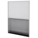 Plissert insektskjerm for vindu aluminium 80x120 cm solskjerm