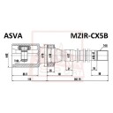 Asva Drivknute drivaksel ASVA MZIR CX5B