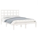 vidaXL Sengeramme hvit heltre 120x200 cm