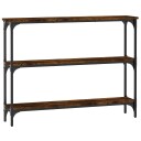  Konsollbord røkt eik 100x22,5x75 cm konstruert tre 8720845419783