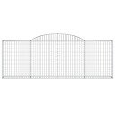 vidaXL Gabionkurver buede 2 stk 300x30x100/120 cm galvanisert jern