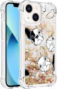Trolsk Mobildeksel med Flytende Glitter Hunder (iPhone 13)