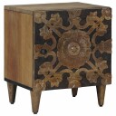  Nattbordskap 2 pcs Brun 40 x 33,5 x 46 cm Massiv mango tre