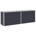 vidaXL Hevet Hagebed Antrasitt 160 x 40 x 55 cm kaldvalset stål
