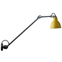 Lampe Gras N304 L60 Vegglampe Matt Sort & Gul Hardwired
