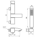Tapwell Lec026 CR Badekararmatur Krom (TA-9418732)