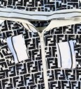 Fendi Cardigan   Lyseblå m. Logo   Fendi   6 år 116   Cardigan Svart