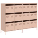 Skjenk rosa 135x39x103,5 cm kaldvalset stål