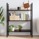 vidaXL Vegghylle m?rkegr? 100x50x2 cm behandlet heltre eik