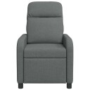 vidaXL Recliner Mørkegrå Stoff