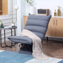 Justerbar Grå Gulvstol i Mikrofiberduk 62x62x95 cm