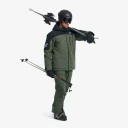 RevolutionRace AccXel Insulated 2L Ski Jacket Herre Kambaba Green/Black Størrelse:4XL   Skalljakke Turjakke & Vindjakke