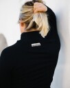 Bumpro Perfect Rib Sweatshirt Turtleneck Black - S