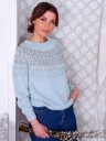Garnius 222K-14J Blomstring Genser (Merinor)