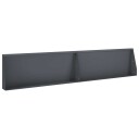 vidaXL Støttemur 2 stk. 100 x 12 x 40 cm Stål Antrasitt