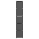 vidaXL Displayhylle med 15 kuber gr? 103x30x175,5 cm stoff