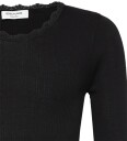 Rosemunde Kids Rkbalta Modal Ls Lace T-Shirt - Black - 128