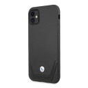 BMW Hardcase Lærveske til iPhone 11/XR - Svart Perforert
