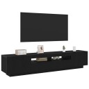  TV skap 2 pcs Svart 200 x 35 x 40 cm Konstruert tre