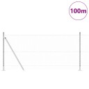  Gjerde med innlegg. sølv 1 x 100 m PVC belagt stål