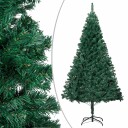 vidaXL Kunstig juletre med LED og kulesett 240 cm grønn
