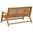 Hagebenk 122.5x77x74 cm Massivt Akasietre