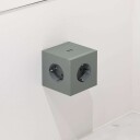 Avolt - Square 2 Socket Extender w/30W Dual USB-C Oak Green Avolt