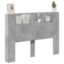  Hodegavl Betonggrå 140 x 16,5 x 103,5 cm Konstruert tre