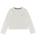 Tommy Hilfiger Ls Cuffed Pj Set Gifting - Cream - 128-140