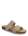 Bianco Biabetricia Twin Strap Sandal Suede - Beige - 39