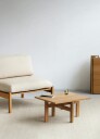 Moebe rectangular coffee table salongbord small Eik