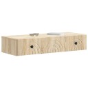 vidaXL Vegghengt Sidebord Sonoma eik 87,5 x 34,5 x 17 cm