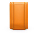 Kartell   Okra Vase Low Orange Lampemesteren