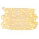 vidaXL Taulys med 240 lysdioder varmhvit 10 m PVC