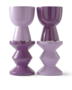 POLSPOTTEN Zig Zag   Purple   Ø35.5X H46CM