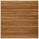 vidaXL Bordplate 90 x 90 x 3,5 cm Torget Massivt Teaktre Naturlig