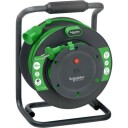 Schneider Electric Thorsman kabeltrommel, ujordet, 37+3 meter green/black L295 x W394 x H212 mm