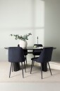 Venture Home   Spisegruppe Isolde med 4 stk stoler Night   Svart