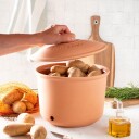 Römertopf Potetkrukke med lokk i keramikk 25 cm