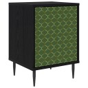 vidaXL Nattbordskap GELEEN Svart eik 36 x 33 x 51 cm Konstruert tre