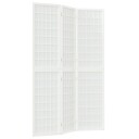 vidaXL Sammenleggbar romdeler 3 paneler japansk stil 120x170 cm hvit