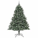  Kunstig juletre grønn 160 x 160 x 240 cm PVC og plast og stål