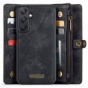 Samsung Galaxy A25 Caseme 008 2-i-1 Multifunksjonell Lommebok-deksel Svart