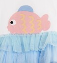 Stella McCartney Kids Kjole   Hvit/Blå   Stella McCartney Kids   3 år 98   Kjole