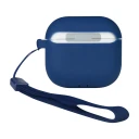 Ferrelli AirPods 4 silikonetui mørkeblå