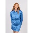 Oval Square Polish Shirt Dress Marina L