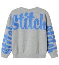 name it Nkfakira Stitch Rlx Sweat Bru Wdi Grey 116