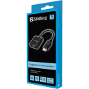Sandberg DisplayPort til VGA Adapter 1920x1080 Svart