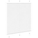  plisségardin Hvit 115x100 cm Stoff Bredde 114,4 Polyester