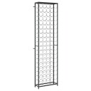 vidaXL Vinstativ for 95 flasker svart 54x18x200 cm smijern